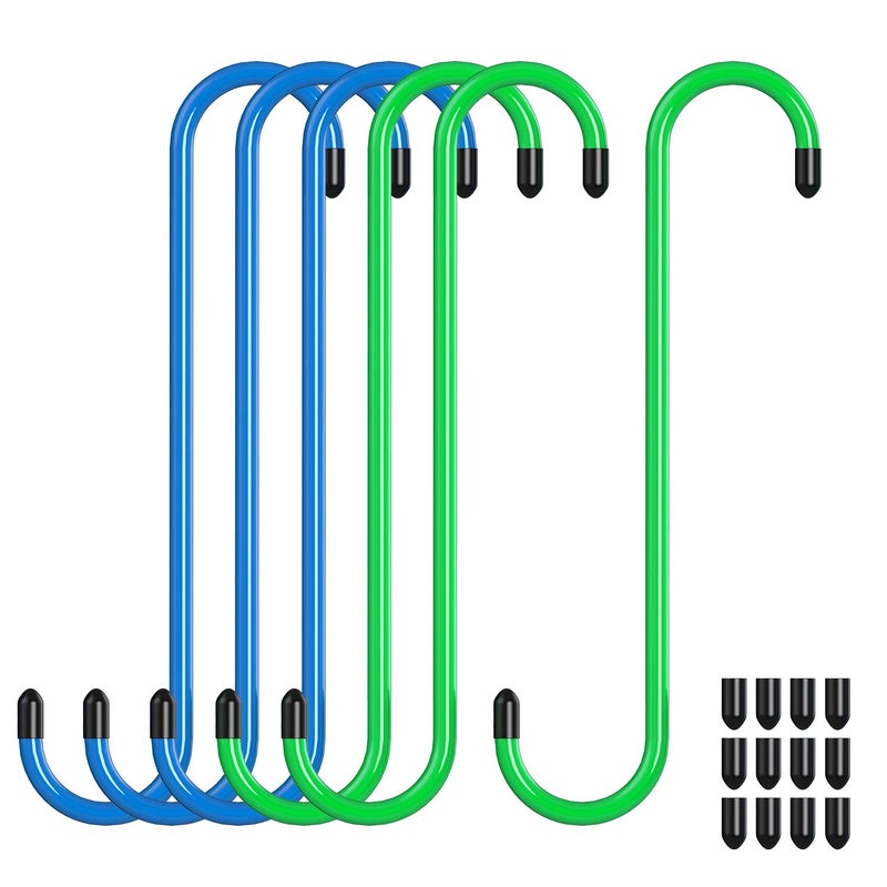 Backitchen 6 Pcs Heavy Duty Steel Brake Caliper Hangers with Rubber Tips Automotive Tool for Braking Bearing Axle and Suspension Work