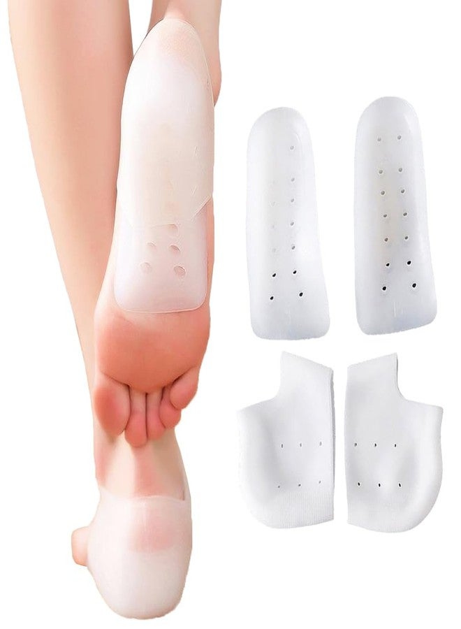 Dr.Pedi Height Heel Cups Heel Pads Cushion Increase Heels Shoe Insert Gel Heel Invisible Height Elevators Insole Arch Support Heel Protectors Heel Support 1.5CM - Image 1