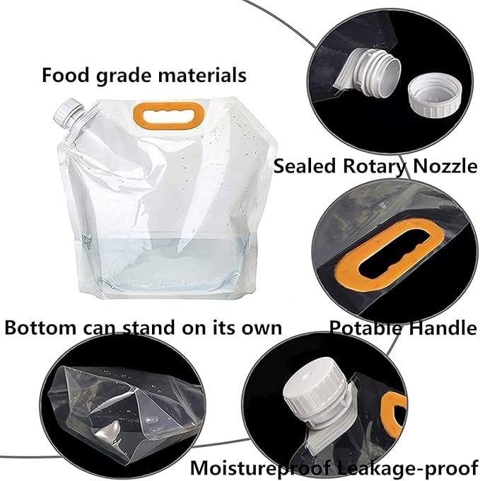 VIHALKRUPA Container Multigrain Food Sealed Bags MoistureProof InsectProof Transparent Pouches Portable Bag Cereal Flour Bean Nut Rice Tea Powder Water Reusable Organizer Case - Image 5
