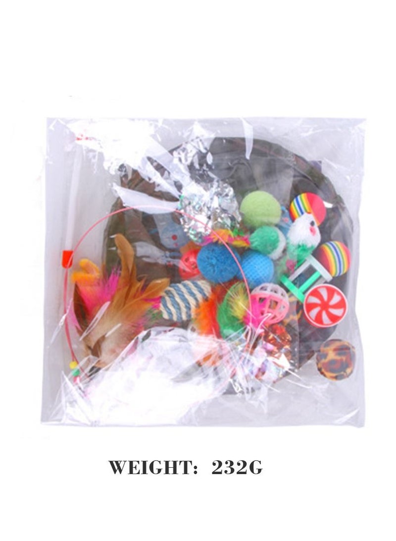 Deo King 21-Piece Ultimate Cat Toy Set with Camouflage Collapsible Tunnel | Interactive Kitten Toys for Endless Play & Boredom Relief - Image 4