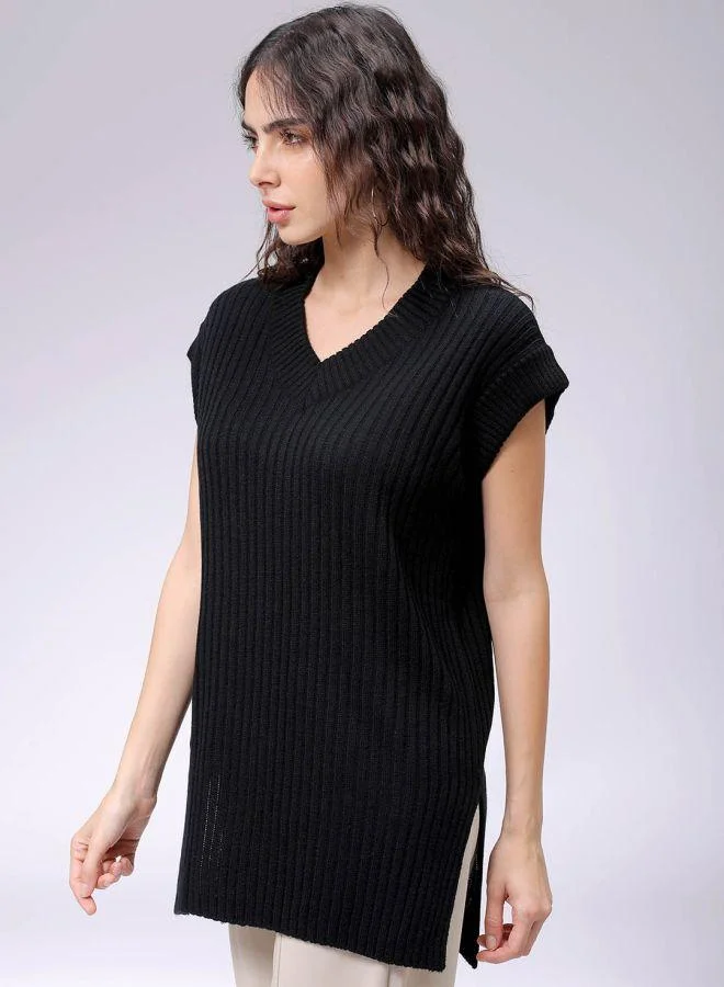 Freehand  Women Boxy Fit Solid Sweater Vest for Women | Best Price UAE