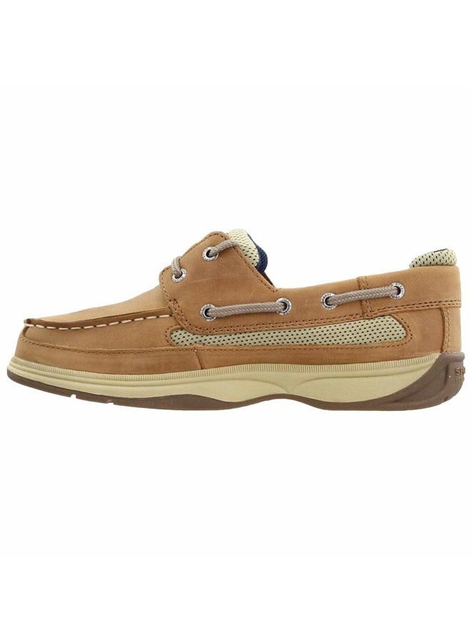 SPERRY Kid's Lanyard Boat Shoe, Dark Tan/Navy, 13.5 Little Kid - Image 5