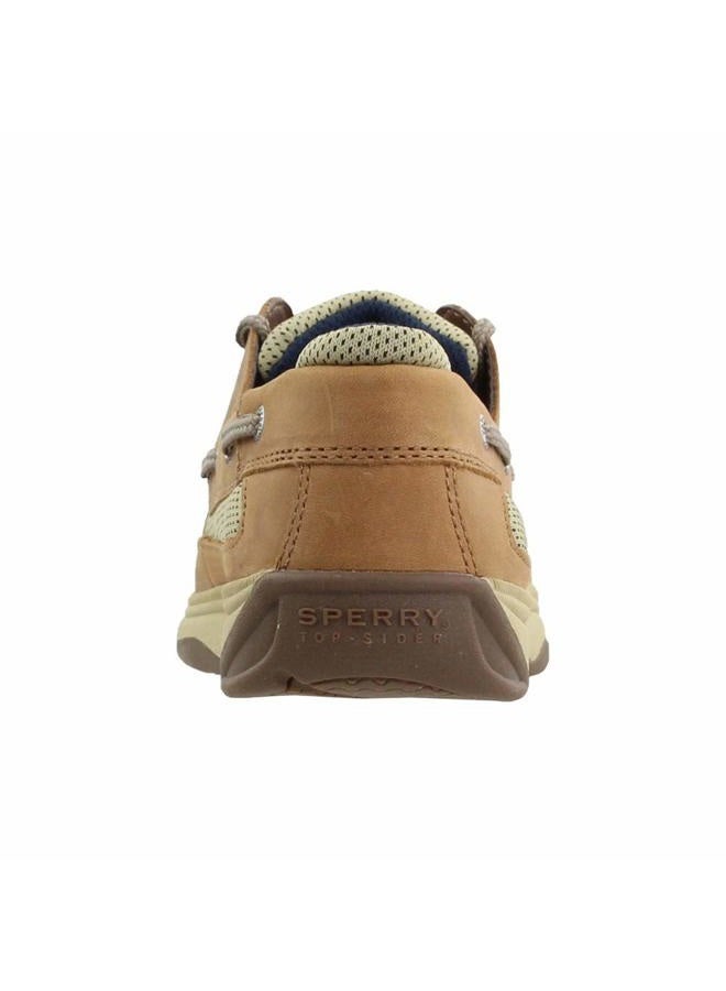 SPERRY Kid's Lanyard Boat Shoe, Dark Tan/Navy, 13.5 Little Kid - Image 4