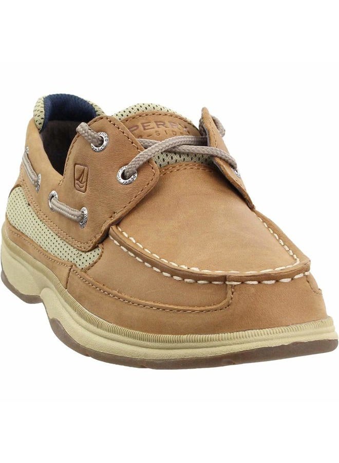 SPERRY Kid's Lanyard Boat Shoe, Dark Tan/Navy, 13.5 Little Kid - Image 3