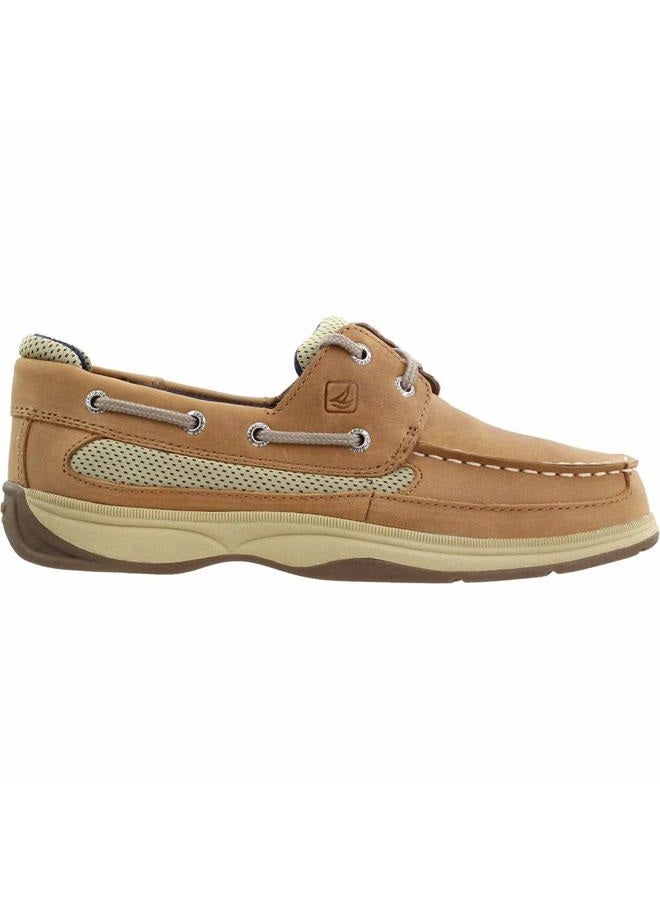 SPERRY Kid's Lanyard Boat Shoe, Dark Tan/Navy, 13.5 Little Kid - Image 2