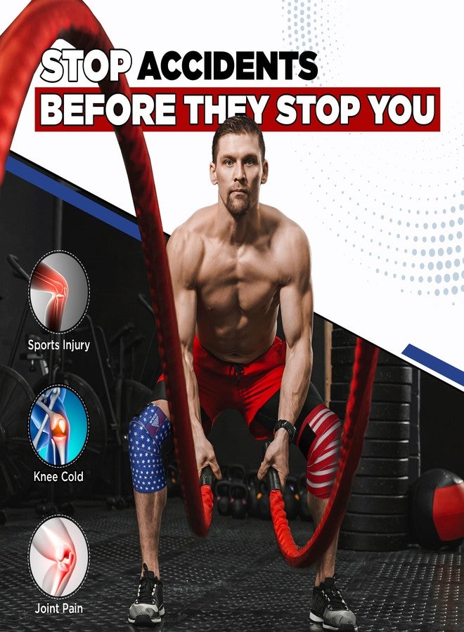 WYOX Knee Wraps (Pair) with Strap for Squats, Weightlifting, Powerlifting, Leg Press, and Cross Training - Flexible 72" Knee Wraps for Squatting - For Men & Women - Image 3