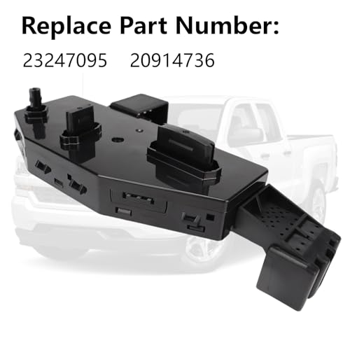 SIYOEN 23247095 Power Seat Switch Driver Side for Chevy Silverado 1500 Tahoe Suburban Corvette Impala GMC Yukon Sierra 1500 Yukon XL Cadillac ATS XTS Escalade ESV CTS 2013 2014 2015 2016 2017 2018 2019 2020 - Image 3