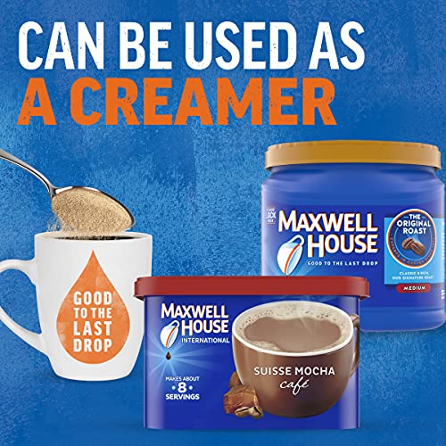 Maxwell House International Suisse Mocha Cafe Beverage Mix, Caffeinated, 7.2 oz Can (Pack of 4) - Image 4