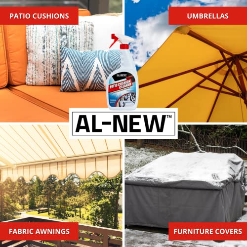 AL-NEW Patio Cushion Cleaner | Safe For Use On Outdoor Fabrics Such As Patio Cushions, Awnings, Furniture Covers, and more (32 Ounce) - Image 2