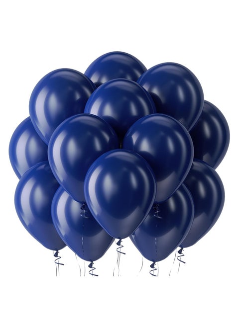 STARTEX 100 Pack 12 inch Round Helium Navy Blue Balloons for Wedding Graduation Birthday Party Backdrop Decorations