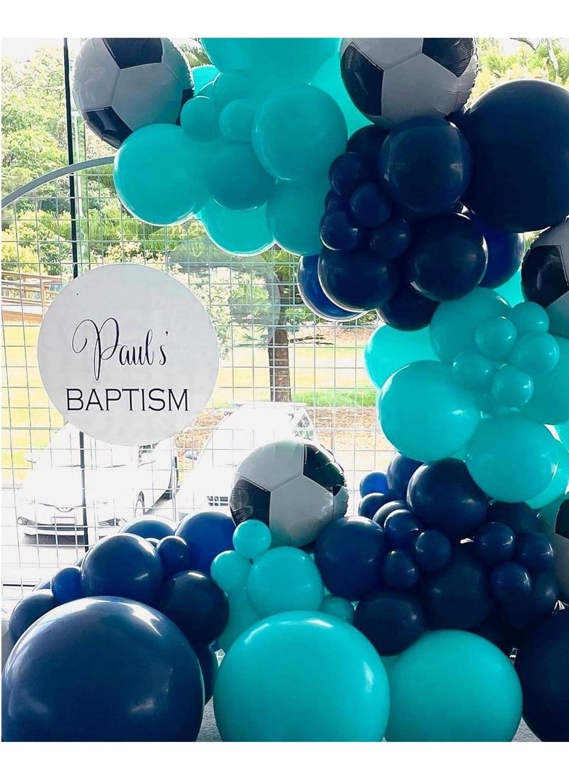 STARTEX 100 Pack 12 inch Round Helium Navy Blue Balloons for Wedding Graduation Birthday Party Backdrop Decorations