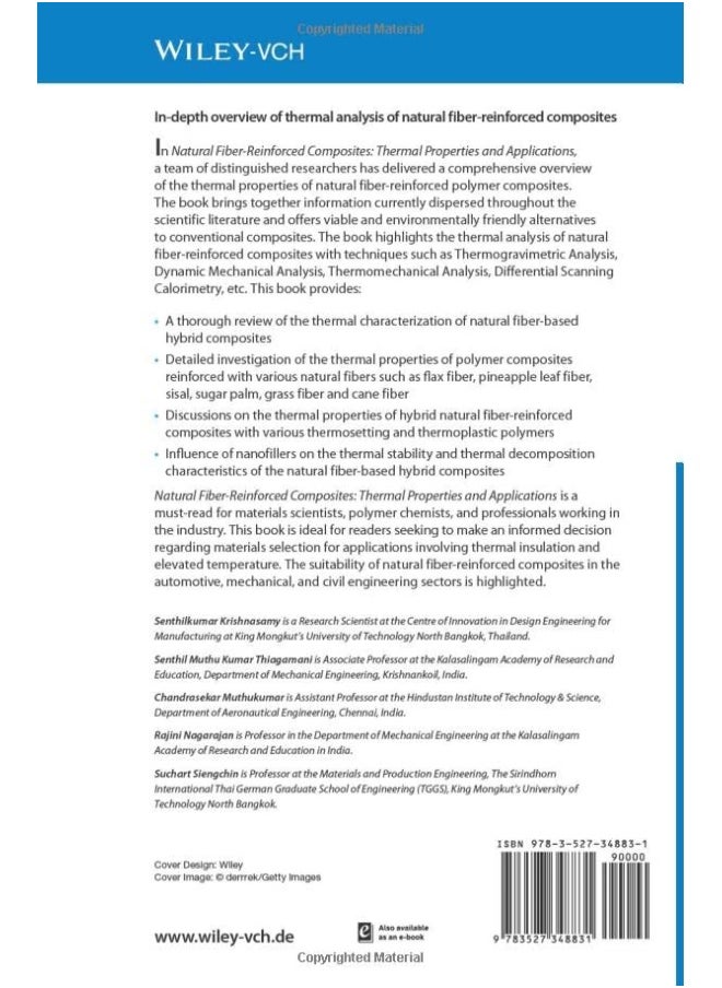 Natural Fiber-Reinforced Composites: Thermal Properties and Applications  - Image 2
