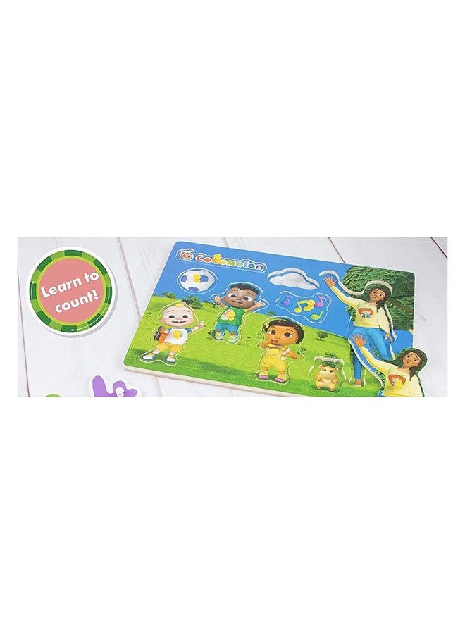 RMS Cocomelon Character Peg Board  – Fun Kids Toy, Interactive Playtime & Gift Item - Image 2