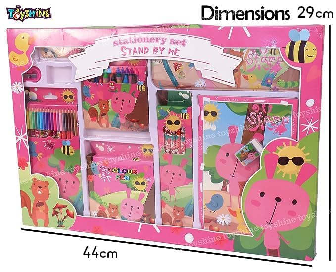 Toyshine 41 Pcs Coloring&Stationery Set Gift For Kids Boys Girls Toddler|Learning Educational Art Craft Indoor Game Gift Present Birthday For 3 4 5 6 7 8 9 Year Old- Sea Animals,Animal World,White - Image 5