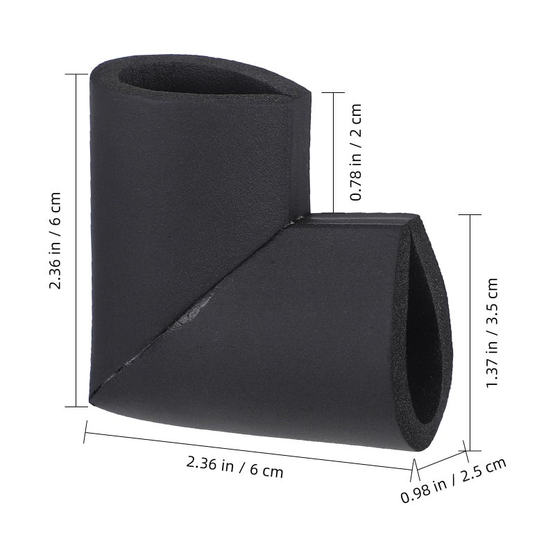 12Pcs Black U Shaped Foam Corner Protectors Furniture Edge Bumpers For Moving Safety - Image 3