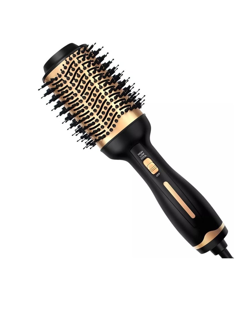 ELTRAZONE Hot Air Brush, 3 in 1 Hair Dryer Brush & Volumizer, One Step Blow Dryer Suitable for Straight and Curly Hair, Ceramic Coating Achieve Salon Styling at Home 1000W - Image 2