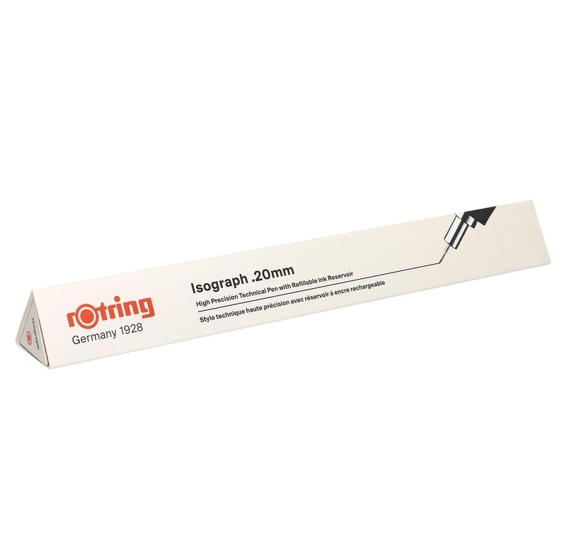 Rotring Isograph Technical Drawing Pen-0.2 Mm|Black - Image 4