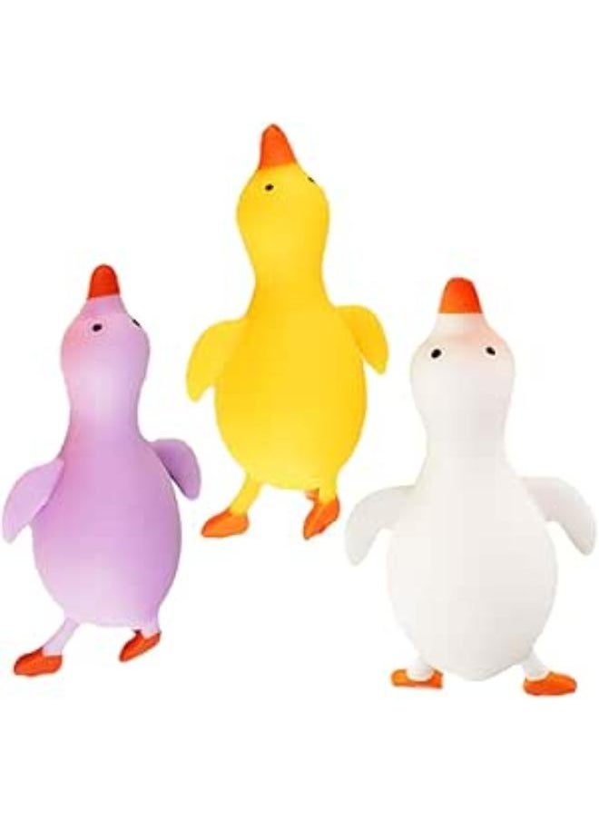 Generic KOMBIUDA Pack of 3 Children's Toys Gifts for Stress Balls Toys for Desk Duck Toy for Anxiety Relief Pressure Toy Cute Party Supplies Restless Student TPR 
