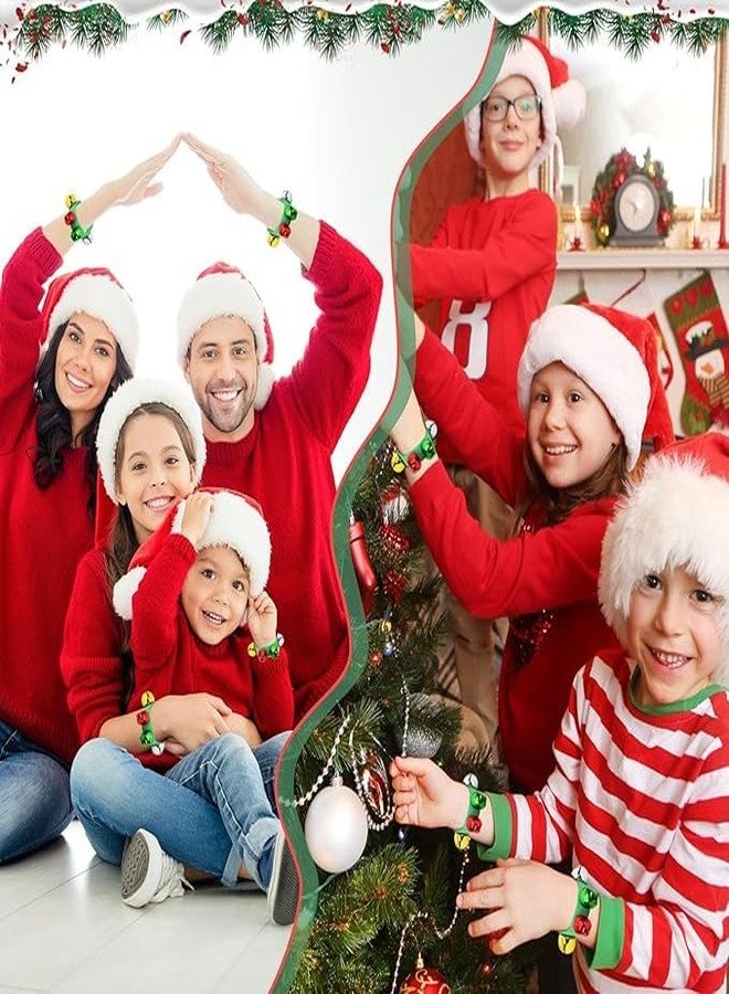 الريجالو أساور عيد الميلاد من El Regalo، قطعتان، مزينة بأجراس عيد الميلاد | أجراس للمعصم والكاحل لتوزيعها كهدايا للحفلات، ولإضفاء إيقاع موسيقي، ولتزيين المنزل في عيد الميلاد | آلات إيقاعية قابلة للتعديل (أخضر متعدد الألوان) - Image 5