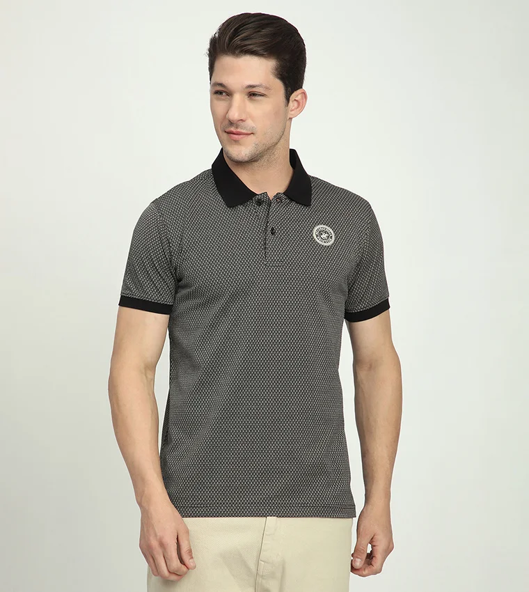 BEVERLY HILLS POLO CLUB Logo Detail Short Sleeves Polo T-Shirt