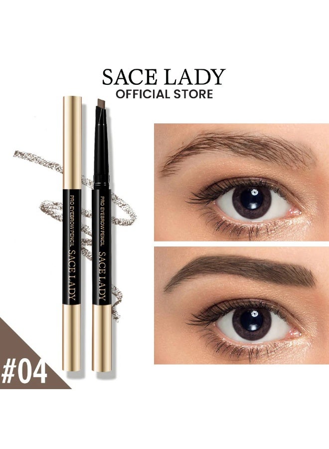 ساس ليدي قلم حواجب مقاوم للماء من SACE LADY – ثابت وطويل الأمد (04 دارك جراي) - Image 1