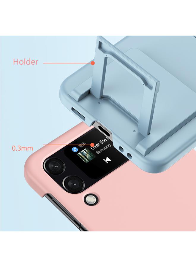 S-TOP Case For Samsung Galaxy Z Flip4 5G Skin-feel Shockproof Full Coverage Phone Case with Holder - Image 4
