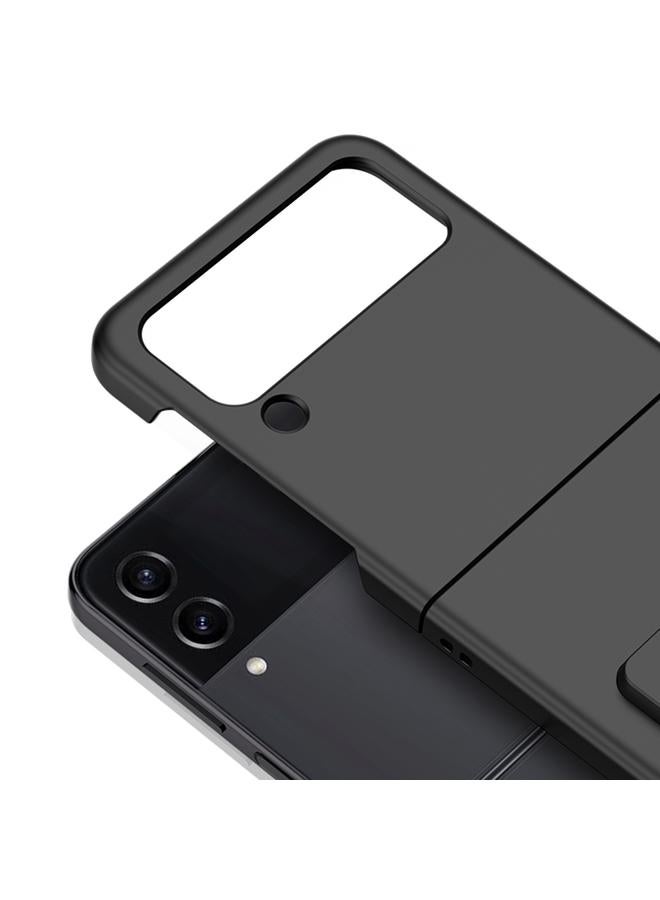 S-TOP Case For Samsung Galaxy Z Flip4 5G Skin-feel Shockproof Full Coverage Phone Case with Holder - Image 3