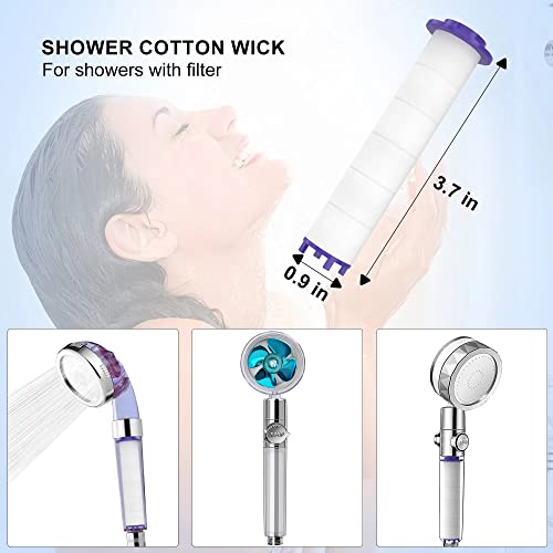 Tnnluku 12 Pieces Hydro Jet Shower Head Filter, High Pressure Handheld Vortex Turbo Fan Shower Heads Filter - Image 5