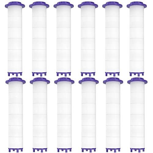 Tnnluku 12 Pieces Hydro Jet Shower Head Filter, High Pressure Handheld Vortex Turbo Fan Shower Heads Filter - Image 1