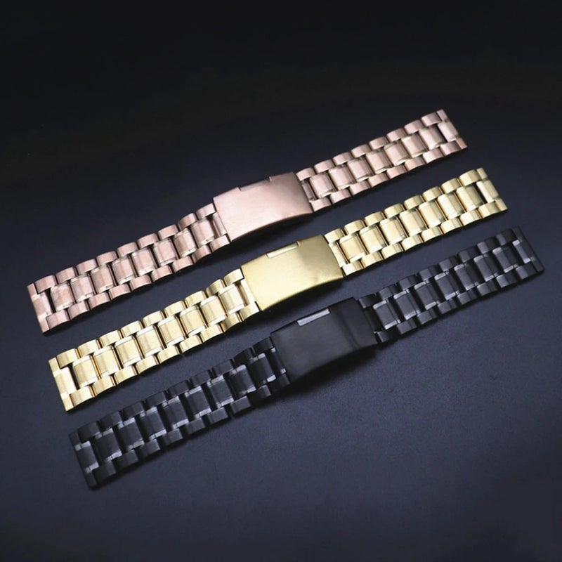Bluejw Accept Logo 12mm 14mm 16mm 18mm 20mm 22mm 24mm Stainless Steel Curved End Watch Band Strap Replacement for Men – Metal Bracelet Belt to Replace the Watch Strap - Image 4