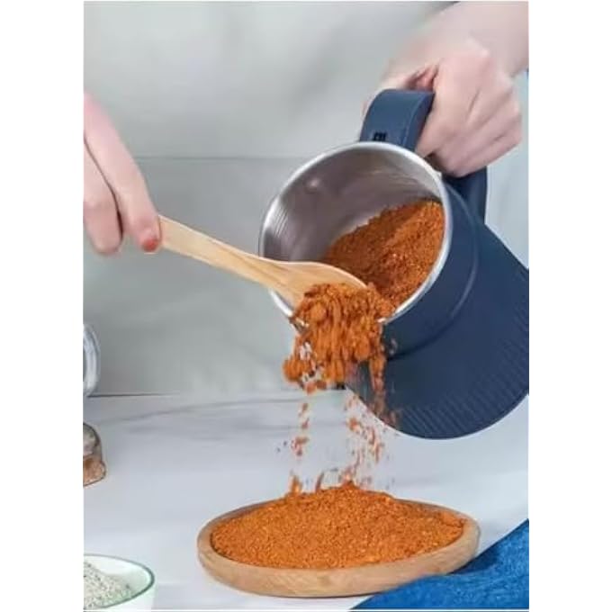 سکیلو مطحنة القهوة الكهربائية بالتوابل 240 واط بمحرك قوي شفرة من الفولاذ المقاوم للصدأ سعة 100 جرام قاعدة محرك قابلة للإزالة متعددة الأغراض لحبوب القهوة والمكسرات والتوابل والبذور والأعشاب - Image 5