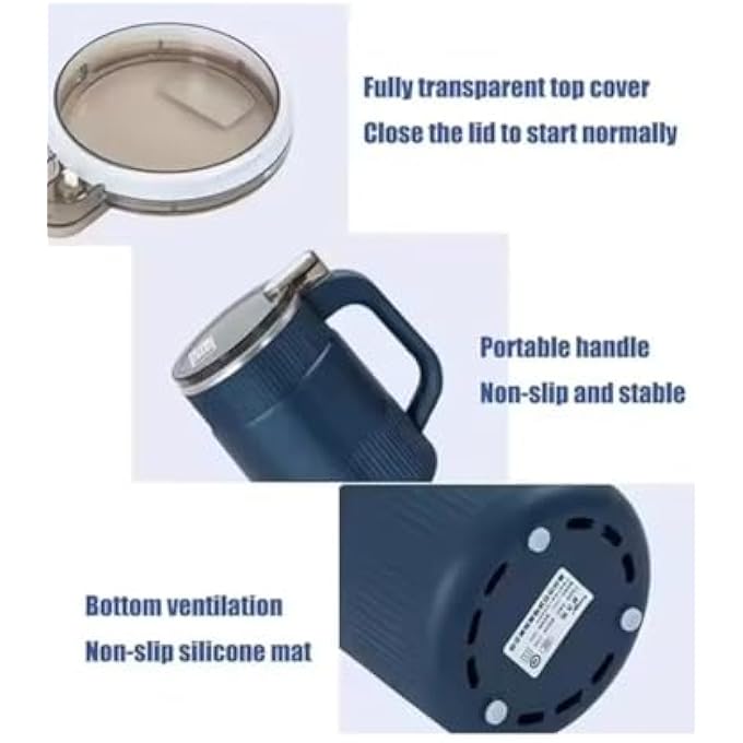 سکیلو مطحنة القهوة الكهربائية بالتوابل 240 واط بمحرك قوي شفرة من الفولاذ المقاوم للصدأ سعة 100 جرام قاعدة محرك قابلة للإزالة متعددة الأغراض لحبوب القهوة والمكسرات والتوابل والبذور والأعشاب - Image 4