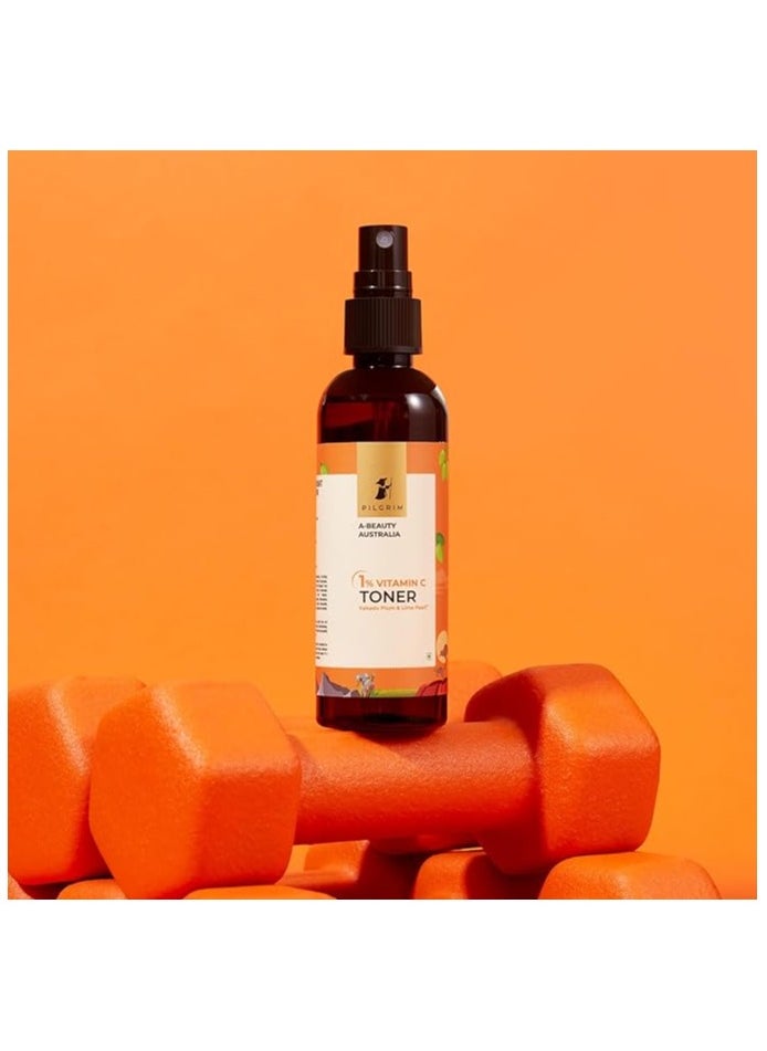 PILGRIM - Pilgrim Australian 1% Vitamin C Toner for glowing skin with Kakadu Plum & Lime Pearl™ | Vitamin C toner for dry skin | Vitamin C toner for open pores tightening & refining | Alcohol free | 100 ml - Image 1
