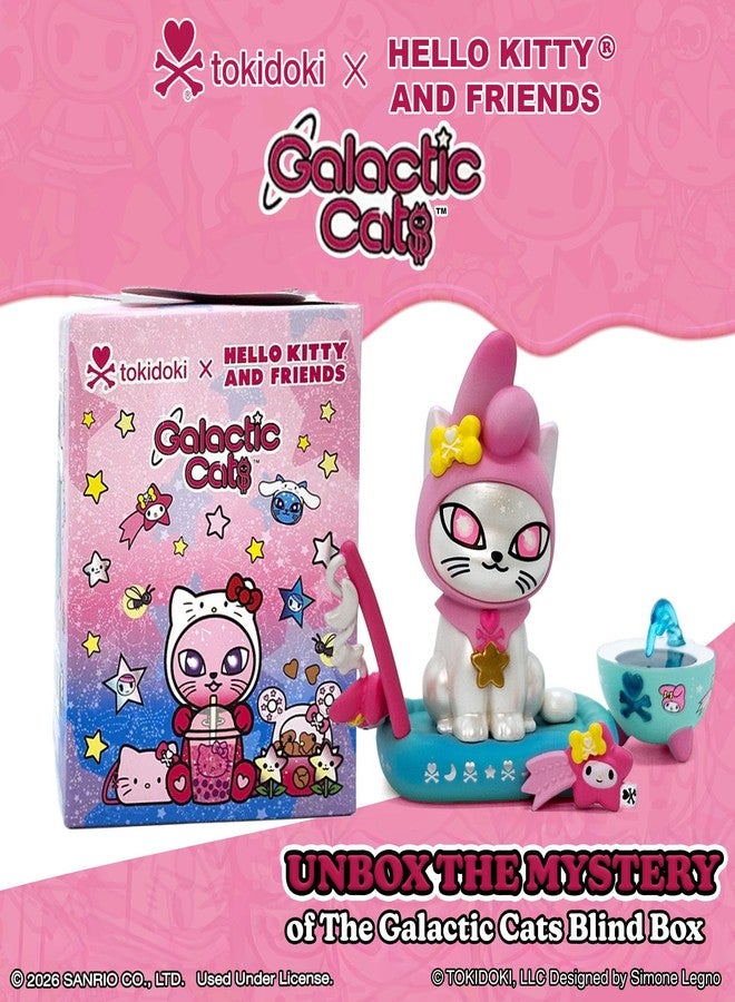 tokidoki™ x Hello Kitty® and Friends Galactic Cats Blind Box - 1 Pack of Cute Mystery Mini Collectibles - Collectible Art for Girls, Valentine's & Birthday Gifts - 2.75 Inches - Image 2