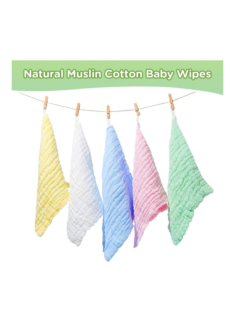 Pack Of 20 Baby Cotton Wipes, 12 X 12 Inches