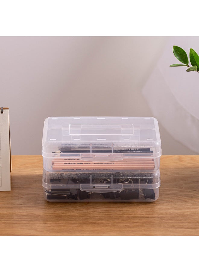 New Transparent High School Junior High School Plastic Pencil Case High School Junior High School Children's Sketch Simple Primary School Supplies Pencil Case - Image 3