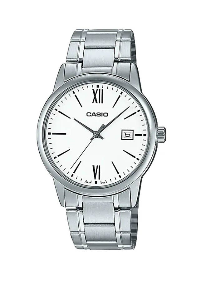 كاسيو ساعة يد من ستانلس ستيل بعقارب MTP-V002D-7B3UDF - Image 1