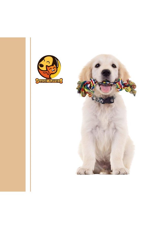 مجموعة من قطعتين من ألعاب المضغ المصنوعة من حبل قطني متين (عصا الجزر والذرة) | للمضغ واللعب والتسنين والتدريب للكلاب الصغيرة والمتوسطة الحجم (قد يختلف اللون) - Image 4