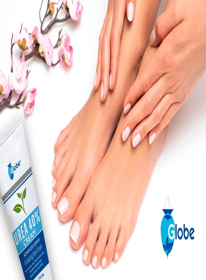Globe (2 Pack Urea Cream 40% - (4 oz) Intensive Hydration for Dry and Cracked Heels, Feet, Hands, Elbows and Knees - Callus Remover for Women - Helps Athletes Foot - Foot Odor - Total 8 oz - Image 5