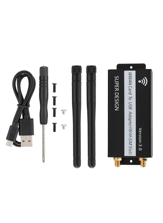 Mini PCI-E to USB Adapter SIM Card Slot with Shell for Long Shang U8300C 4G Module Development
