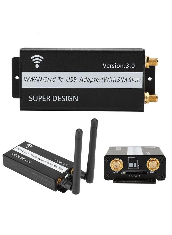 Mini PCI-E to USB Adapter SIM Card Slot with Shell for Long Shang U8300C 4G Module Development