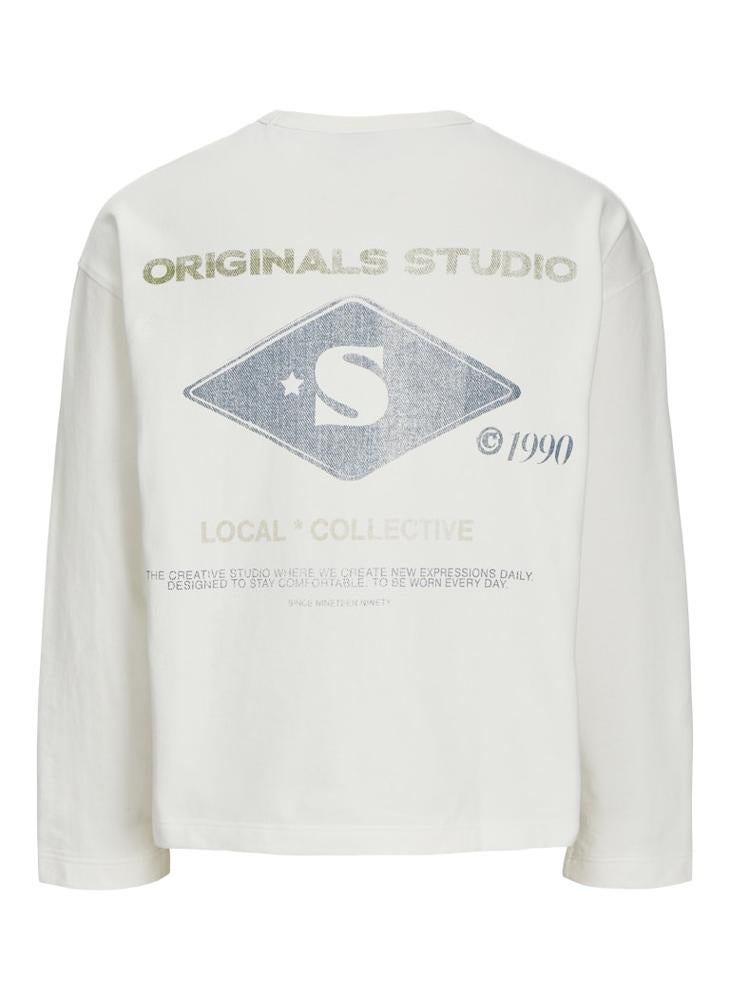 JACK & JONES Graphic Crew Neck Hoodie - Image 5