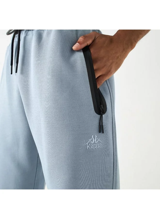 Kappa Kappa Solid Track Pants with Drawstring Closure and Pockets