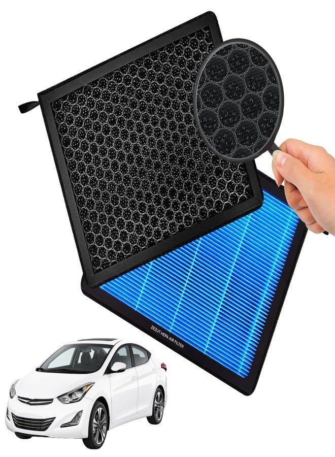 ZEZUT Honeycomb Structured Activated Carbon Cabin Air Filter, Durable and sturdy,Fit for Hyundai Accent 08-11/Elantra 07-16, Forte 14-18/Forte Koup/Forte5 - Image 1