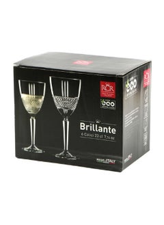 RCR 6 Pcs Crystal Juice Cups 180 ml Italian RCR  - Image 5