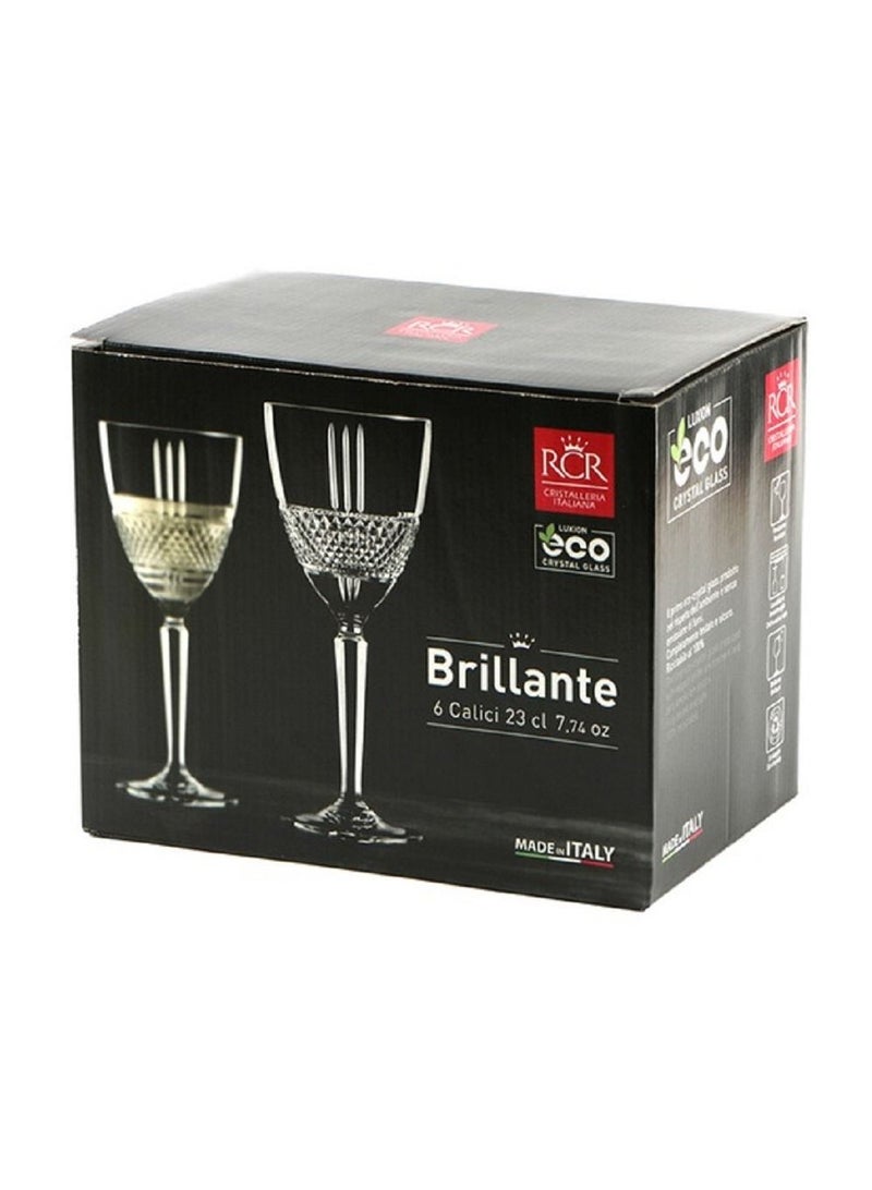 RCR 6 Pcs Crystal Juice Cups 180 ml Italian RCR - Image 5