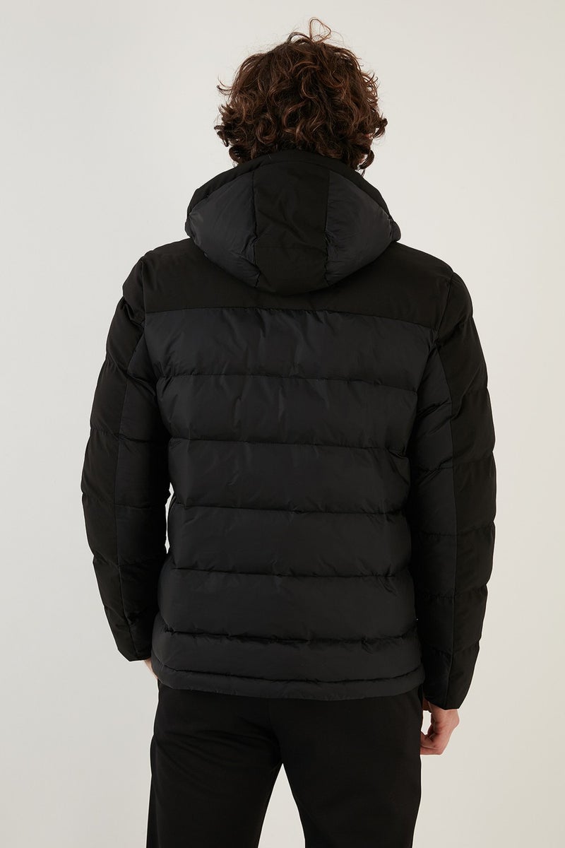 Exxe Water Resistant Hooded Regular Fit Coat Men's Coat EXK22531310  - Image 5