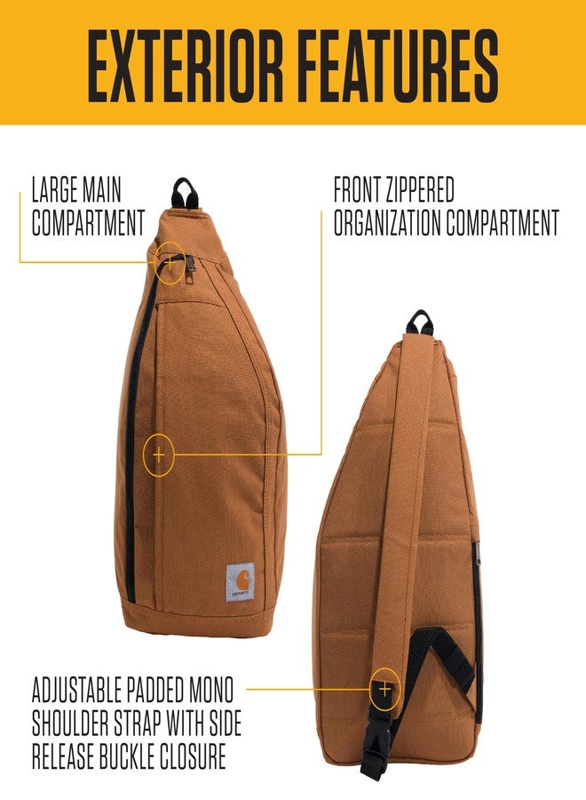 Carhartt Bag, Sling Side Release Buckle & Tablet Sleeve, Crossbody Backpack Brown, One Size - Image 2
