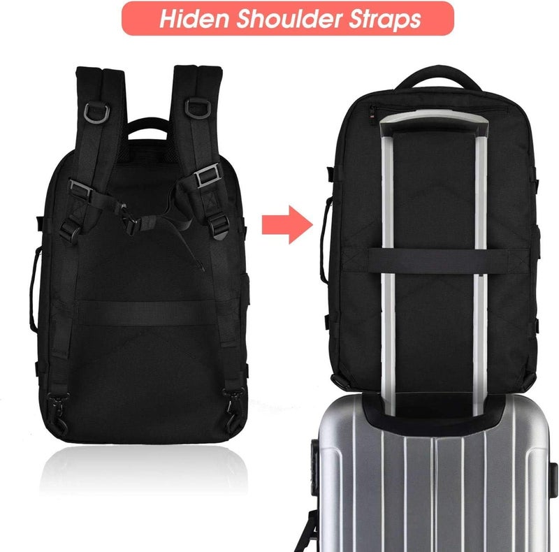 Asenlin 40L Travel Backpack for Women Men，17 Inch Laptop Daypack Flight Approved Luggage Carry On Water Resistant Computer Bag - Image 5