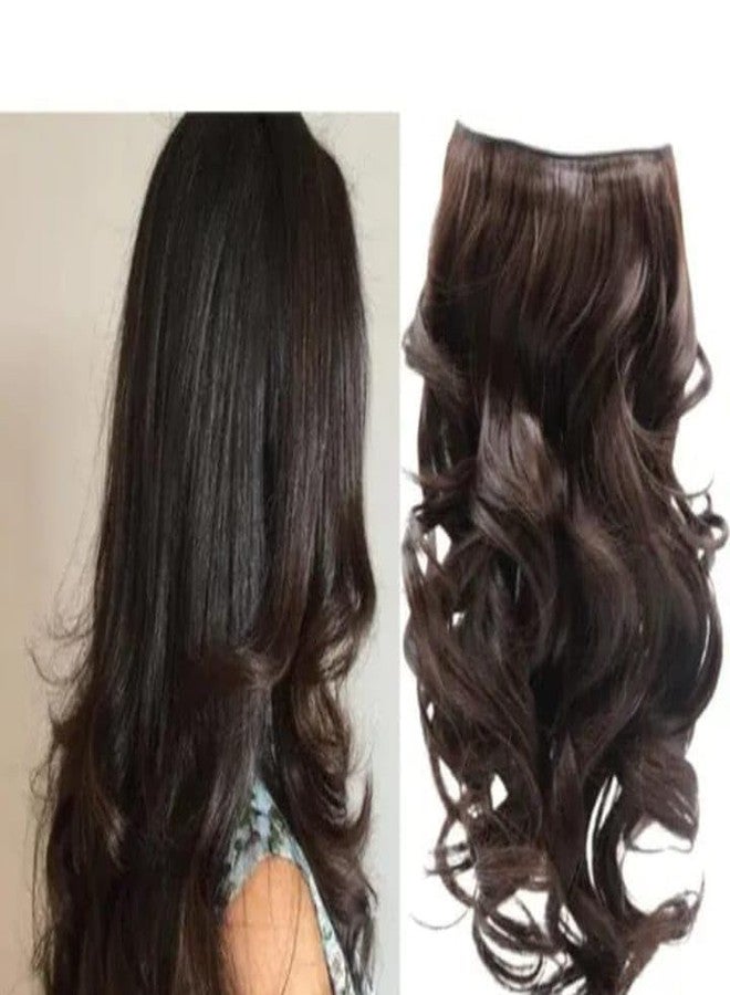 FLUSHIA 5 Clips ¾ Head 1 Piece Hair Extensions For Women - Image 1